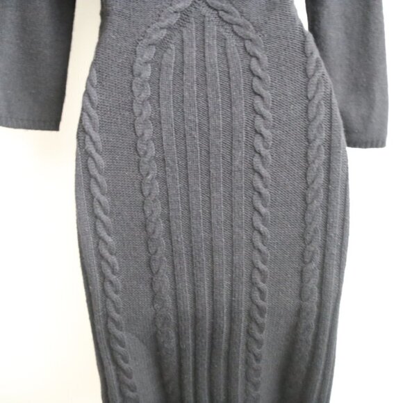 Sleeping On Snow Lancet Arch Cowl Neck Knit Sweater Dress Black Size XS - Picture 7 of 9
